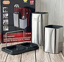 Набір кухонної утвари і ножів на підставці Zepline, набір універсальних кухонних ножів і приналежностей, фото 7