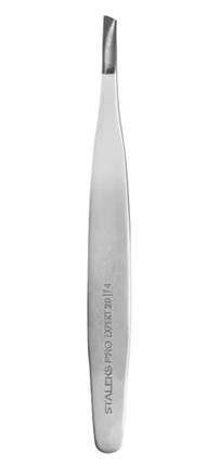 Пінцет для брів Staleks Pro Expert 20 Type 4 вузькі скошені крайки TE-20/4, фото 1