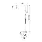 Душовий гарнітур Qtap для ванни/кран на умивальник/кран для кухні з латуні та крани приладові 1/2*1/2 Went, фото 2