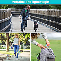 Портативна пляшка - поїлка з контейнером для корму і кнопкою для тварин Dog Water Bottle 300 мл + 100 г, фото 7