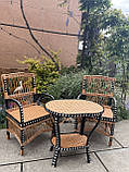 Набір кухонний з ротангом з столом овал, фото 9