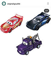 Набір машинок Disney Cars що змінюють колір, з іграшковими машинками Lightning McQueen, Mater і Jackson Storm