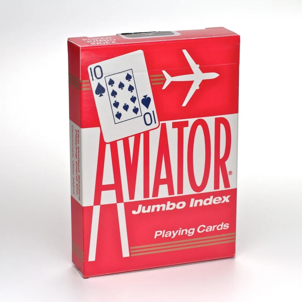 Карти гральні | Aviator Jumbo Index (червона)