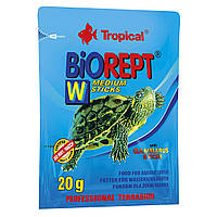 Сухой корм для водоплавающих черепах Tropical в палочках «Biorept W» 20 г