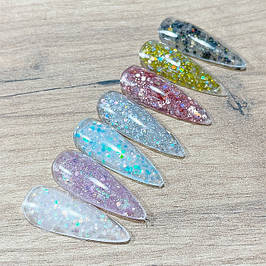 Полигель Global Fashion Glitter Extension Nail Gel 30г