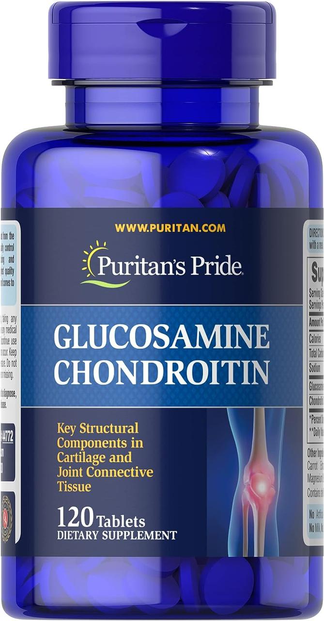 Глюкозамін Хондроїтин МСМ, Puritan's Pride, 120 таблеток