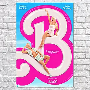Плакат "Барбі, Barbie (2023)", 60×41см