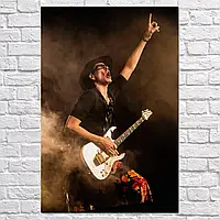 Плакат "Стів Вей, гітарист, Steve Vai", 60×40см