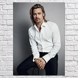 Плакат "Бред Пітт, Brad Pitt", 60×43см