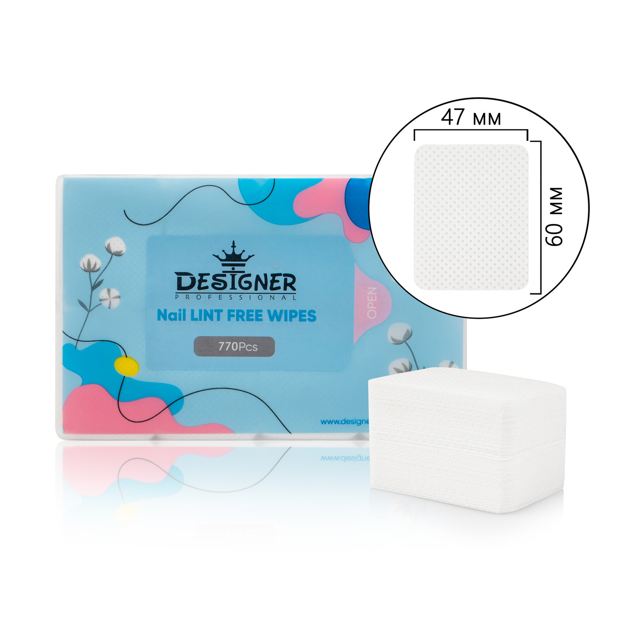 Безворсові серветки Designer/Дайнер 770 шт./пач.