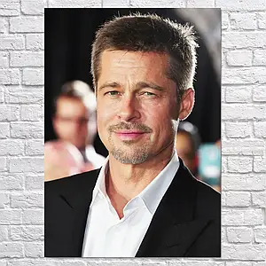 Плакат "Бред Пітт, Brad Pitt", 60×43см