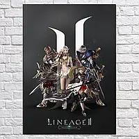 Плакат "Линейдж 2 Революция, Lineage 2 Revolution", 60×43см