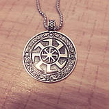 Чоловічий жіночий кулон слов'янський оберег Коврат литий, фото 2