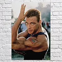 Плакат "Жан Клод Ван-Дамм, Jean-Claude Van Damme", 60×40см