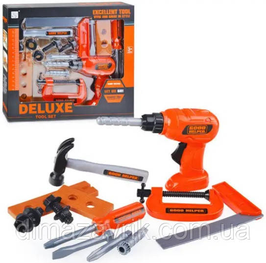 Набір інструментів 3288D-1214 Дриль, 14 предметів, у коробці 32х28х6 см, фото 1