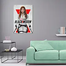 Плакат "Чорна вдова, Наташа Романова, Скарлетт Йоганссон, Black Widow (2021)", 60×40см, фото 2