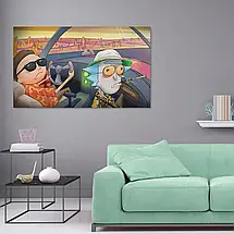 Плакат "Рік та Морті, Страх і огида в Лас-Вегасі, Rick and Morty", 36×60см, фото 2