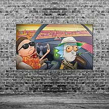 Плакат "Рік та Морті, Страх і огида в Лас-Вегасі, Rick and Morty", 36×60см, фото 3