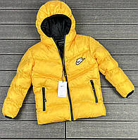 Жовта куртка бренду NIКE жовтий 6-7