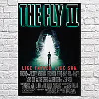 Плакат "Муха 2, ужасы, The Fly II (1989)", 60×40см