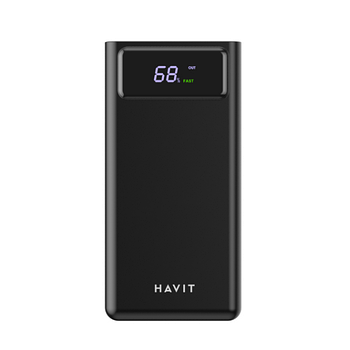 Павербанк 400000mAh Havit HV-PB56 18W QC+PD чорний