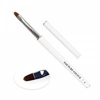 Пензель для моделювання Couture Colour Gel Brush 4. овальний. штучний ворс 8 мм