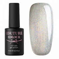 Гель-лак Couture Colour Galaxy Touch Cat Eye GT 12. світлий сріблястий відблиск. хамелеон. 9 мл