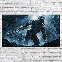 Плакат "Хэйло 4, Мастер Чиф, Halo 4", 34×60см