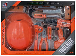 Набір інструментів MX-13317 Дриль, каска, 17 предметів, у коробці 43х31х6 см