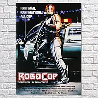 Картина на холсте "Робокоп, Робот-полицейский, RoboCop (1987)", 60×43см