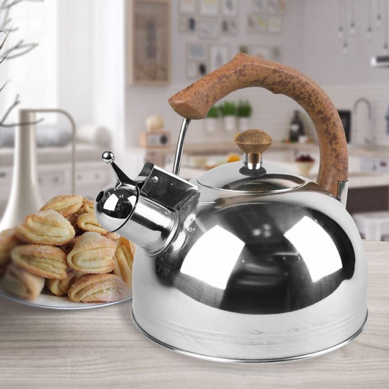 Чайник MR-1308-BROWN із нержавійки 3.5л, фото 1