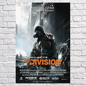 Плакат "Дивізіон, The Division", 60×41см
