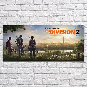 Плакат "Дивізіон 2, The Division 2", 27×60см