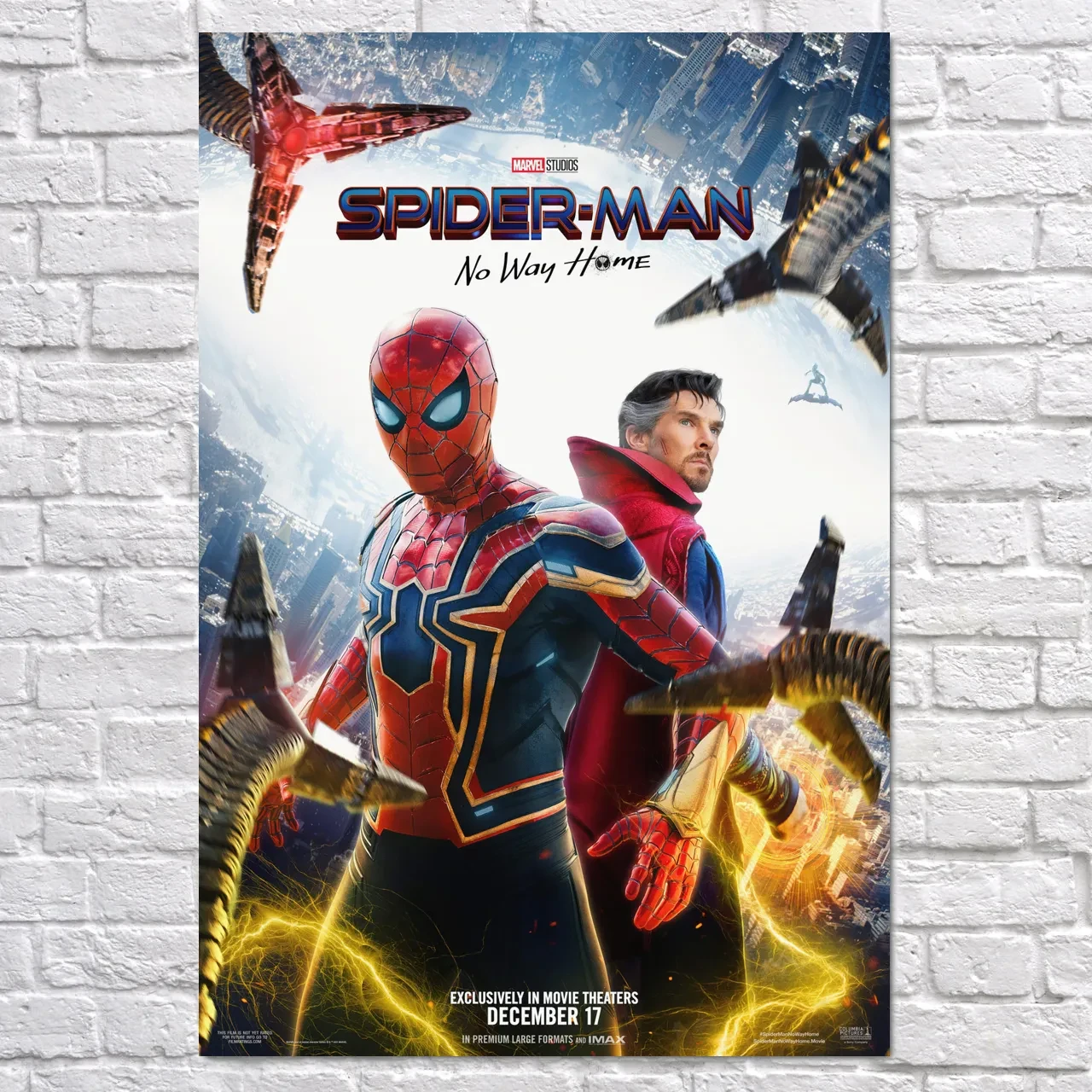 Плакат "Людина-павук: Додому шляху нема, Spider-Man: No Way Home (2021)", 60×41см