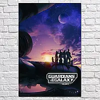 Плакат "Стражи Галактики 3, Guardians of the Galaxy 3", 60×40см