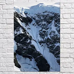 Плакат "Сніг на крутих скелях", 60×40см
