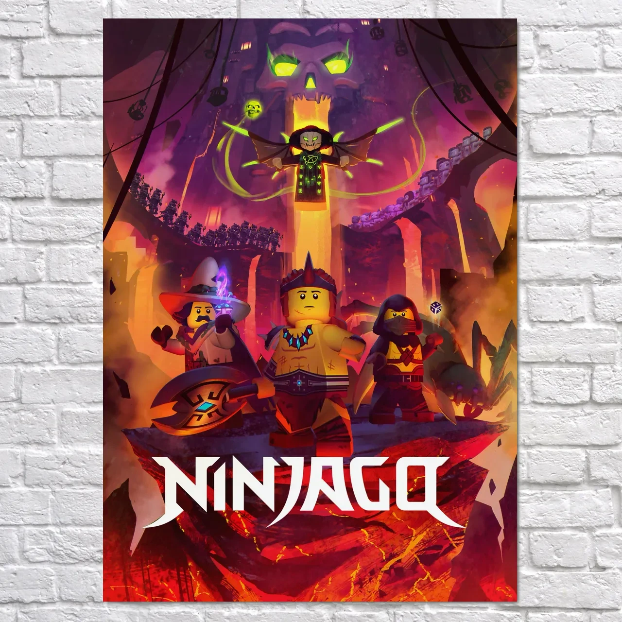 Плакат "Ніндзяго, Лего, Ninjago", 60×43см