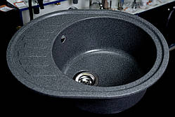 Мийка кухонна гранітна Terra Каріна 620х500 (онікс)