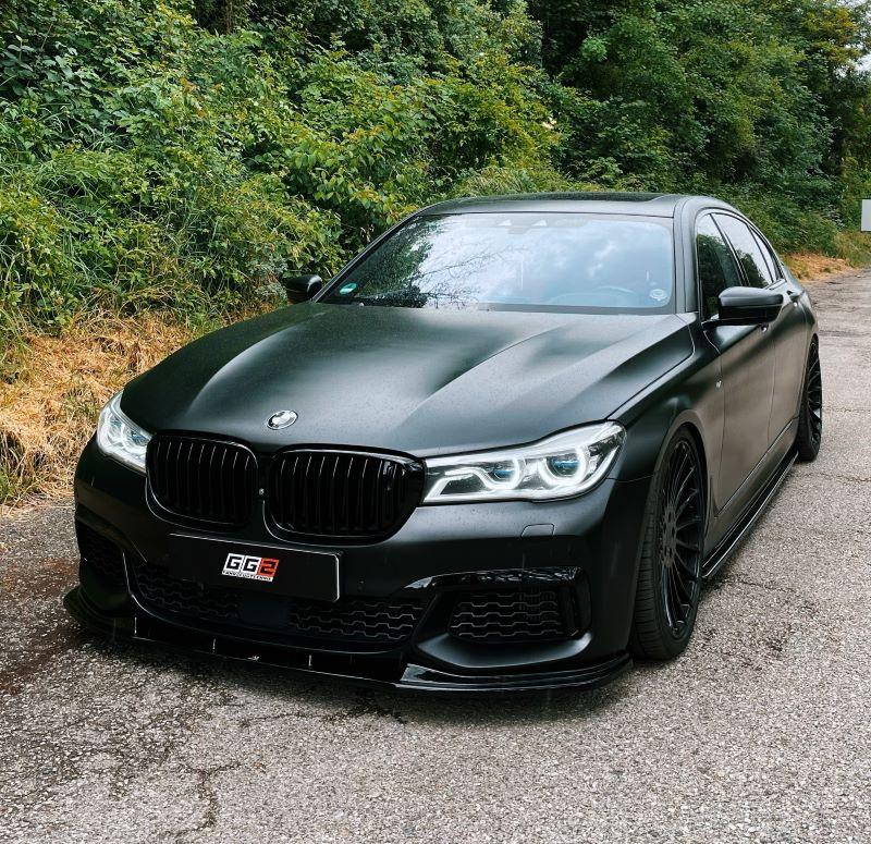 Спліттер BMW G11 M Sport (15-18) елерон тюнінг обвіс (V2)