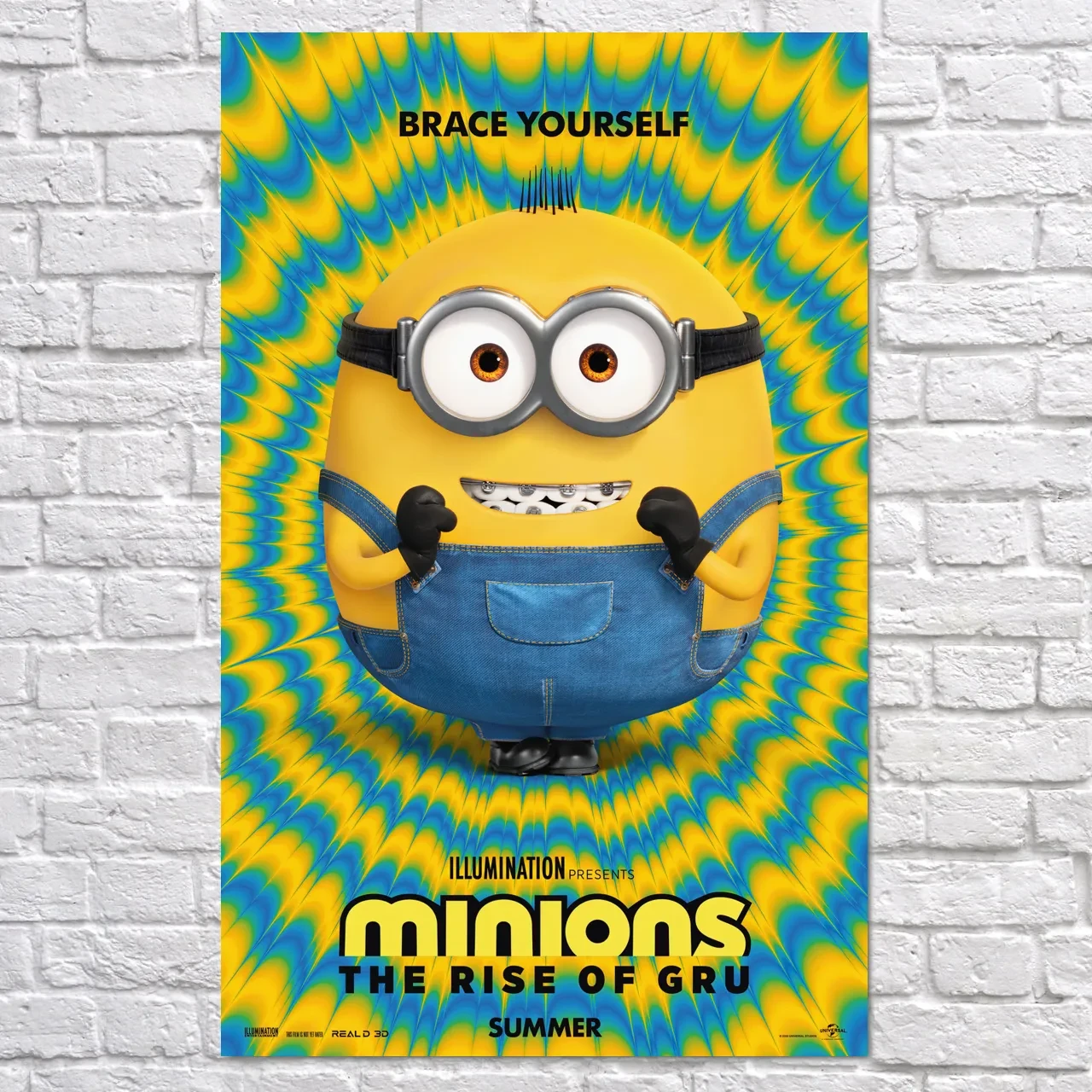 Плакат "Посіпаки: Становлення лиходія, Minions", 60×38см