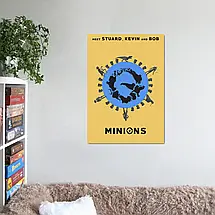 Плакат "Посіпаки, мінімалістичний, Minions", 60×42см, фото 2