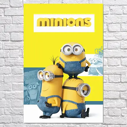 Плакат "Посіпаки, Minions", 60×40см, фото 2