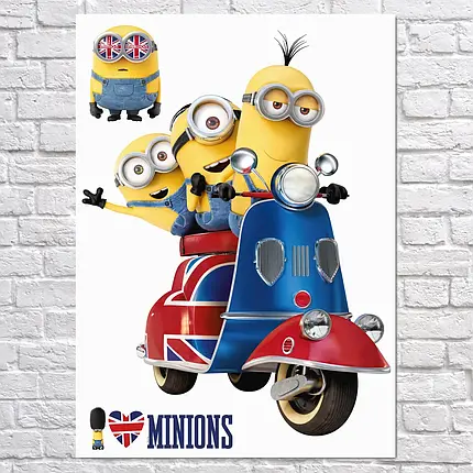 Плакат "Посіпаки, Minions", 60×43см, фото 2