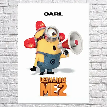 Плакат "Посіпака Карл, Нікчемний Я 2, Despicable Me 2 (2013)", 60×43см, фото 2