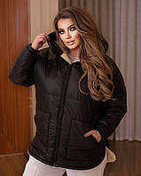 Женская зимняя курточка на овчине в больших размерах