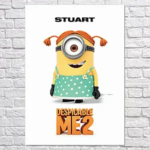 Плакат "Посіпака Стюарт, Нікчемний Я 2, Despicable Me 2 (2013)", 60×43см