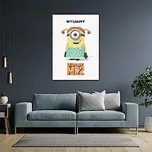 Плакат "Посіпака Стюарт, Нікчемний Я 2, Despicable Me 2 (2013)", 60×43см, фото 3