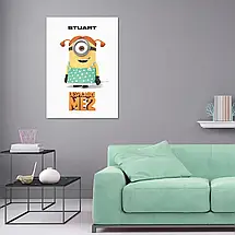 Плакат "Посіпака Стюарт, Нікчемний Я 2, Despicable Me 2 (2013)", 60×43см, фото 2