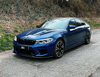 Сплітер BMW M5 F90 елерон губа спідниці переднього бампера (V2)