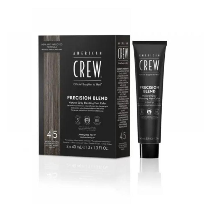 Система маскування сивого волосся рівень 4-5 American Crew Precision Blend Medium Natural 3 x 40 мл